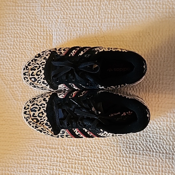 Adidas Rivalry Low Trainers Women's Leopard Print Sneakers - Picture 6 of 7